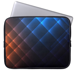 Trendy Abstract Shiny Neon Lights Laptop Sleeve