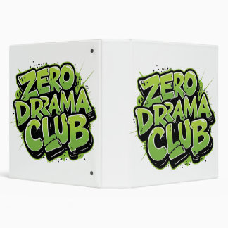 Trendy Aesthetic Binder – Zero Drama Club Design