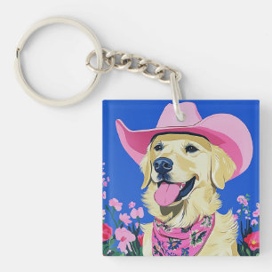 Trendy Aesthetic Cute Preppy Dog  Keychain