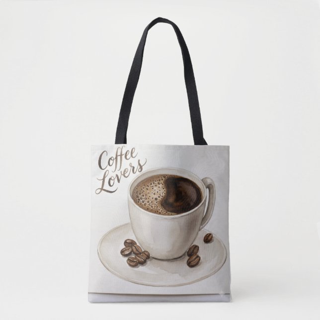 Trendy Aesthetic Everyday Canvas Tote Bag (Front)