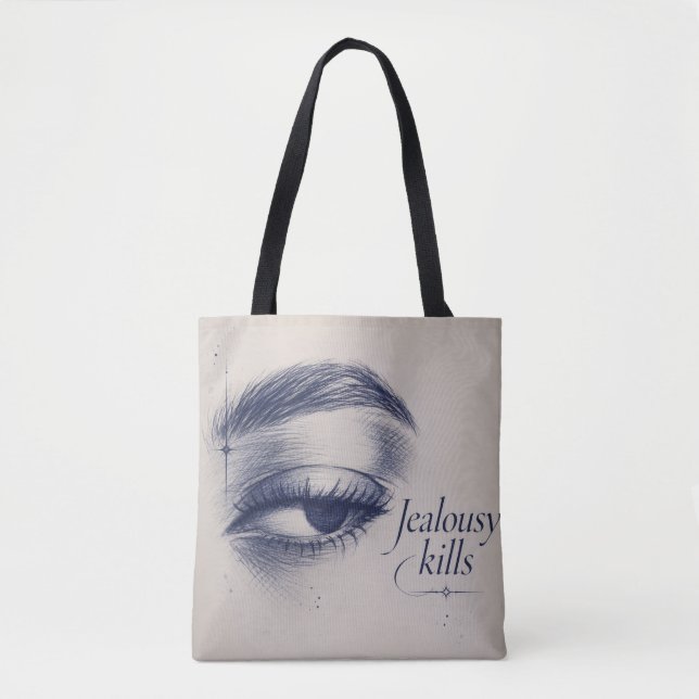 Trendy Aesthetic Everyday Canvas Tote Bag (Front)