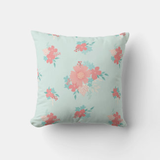 Trendy and beautiful floral design throw pillow
