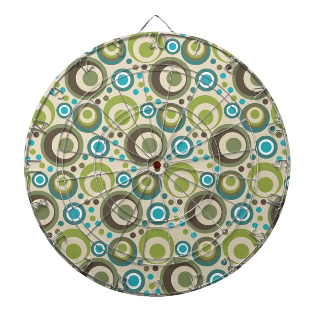 Trendy and Modern Circle Pattern Dartboard (Front)