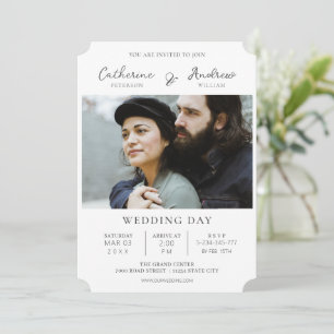 Trendy and Sophisticated: Custom Photo Wedding