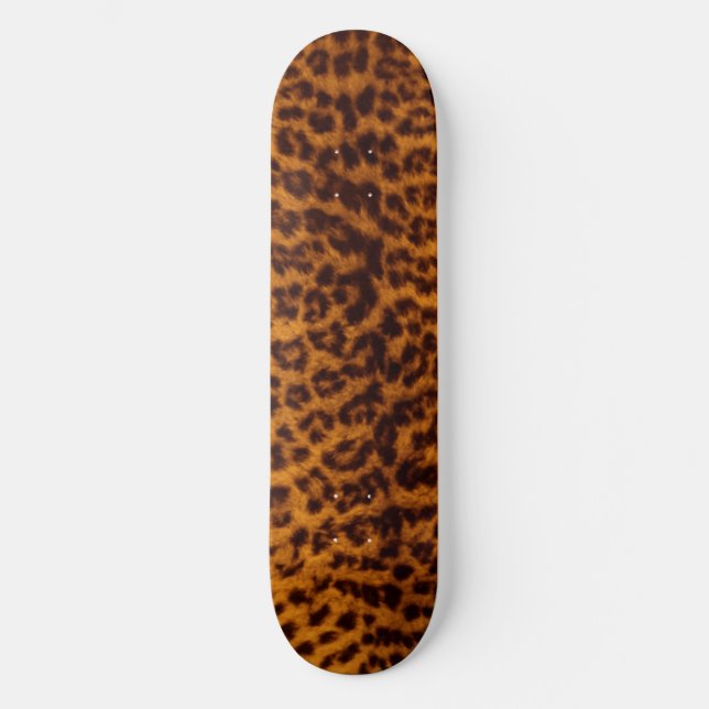 Trendy Animal Print Aesthetic Skateboard (Front)