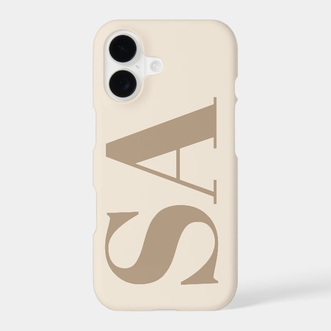 trendy Antique White with Monogram Case-Mate (Verso)