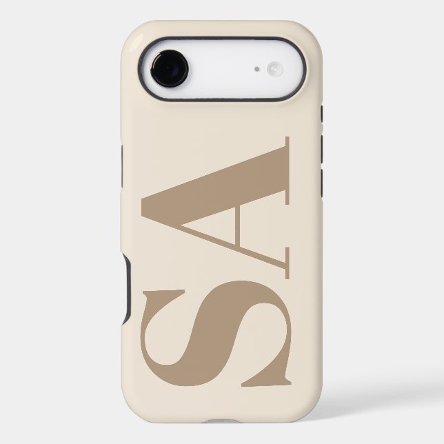 trendy Antique White with Monogram Case-Mate (Back)