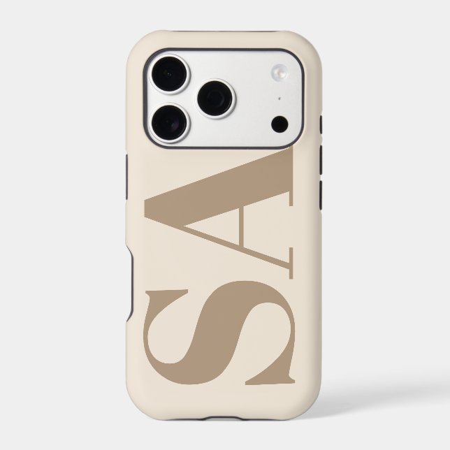 trendy Antique White with Monogram Case-Mate (Verso)