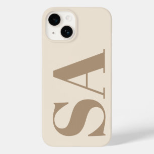 trendy Antique White with Monogram Case-Mate iPhone 14 Case