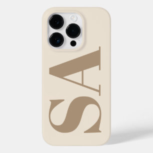 trendy Antique White with Monogram Case-Mate iPhone 14 Pro Case