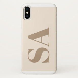 trendy Antique White with Monogram Case-Mate iPhone Case