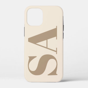 trendy Antique White with Monogram Case-Mate iPhone 12 Mini Case
