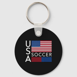 Trendy Apparel Usa American Flag Soccer Team Sport Keychain