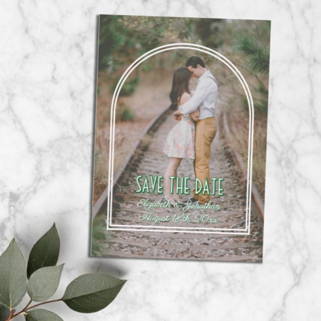 Trendy Arch Wedding Save The Date (Creator Uploaded)