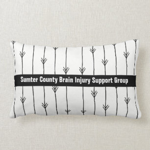 Trendy Arrows Custom Brain Injury Survivor Lumbar Pillow