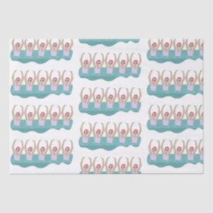 Trendy Artistic Swimmers Artistic Swimming Gift Tissue Paper