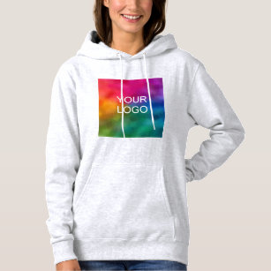 Trendy Ash Colour Template Upload Business Logo Hoodie