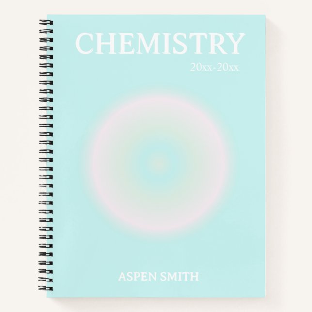 Trendy Aura Aesthetic  Notebook (Front)