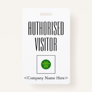 Trendy "Authorised Visitor" Badge
