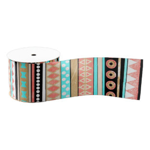 Trendy aztec grosgrain ribbon