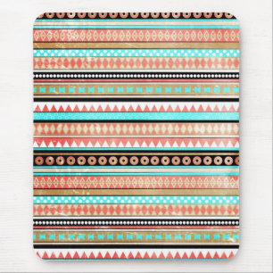 Trendy aztec mouse pad