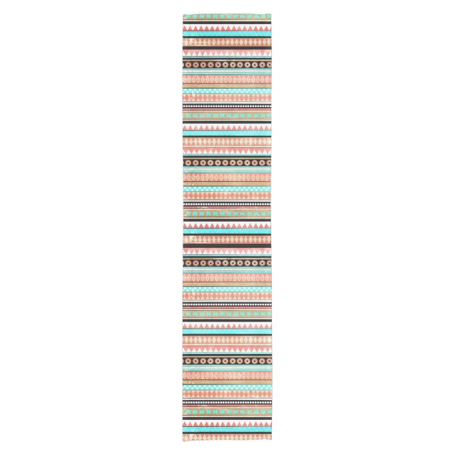 Trendy aztec short table runner (Front)