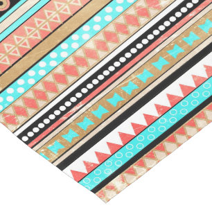 Trendy aztec short table runner
