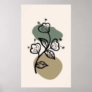 Trendy background design poster