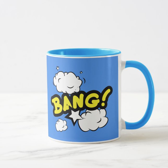 Trendy Bang Comic book design Mug (Right)