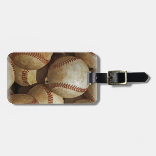 Trendy Baseball Artwork Luggage Tag