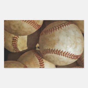 Trendy Baseball Artwork Sticker