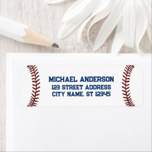 Trendy Baseball Lover Return Address 