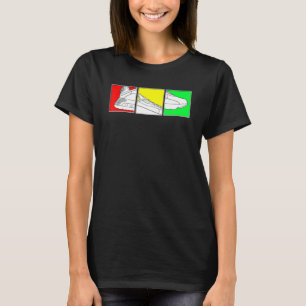 Trendy Basketball Shoes With Rasta Colours Short S T-Shirt