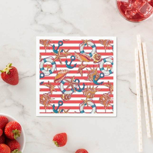 Trendy Beach Pattern Napkin (Insitu)