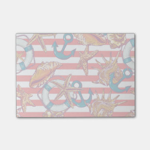 Trendy Beach Pattern Post-it Notes