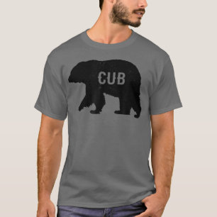 Trendy Bear Cub Silhouette  T-Shirt