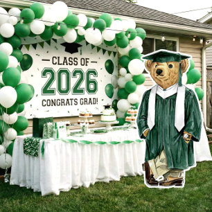 Trendy Bear Printable Graduation Party Decor