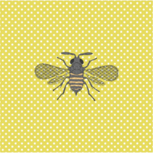 Trendy BEE Yellow Polkadot Pattern Gift Decor NEW