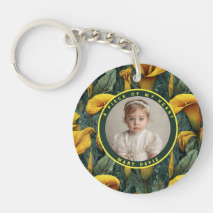 Trendy Best Gifts For Men Calla Lilies Flower Keychain