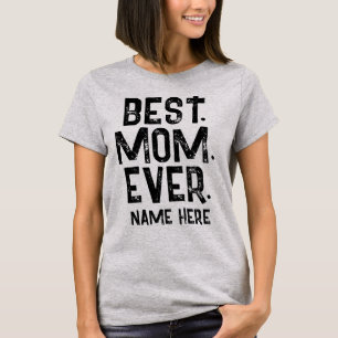 TRENDY BEST MOM EVER BLACK TYPOGRAPHY T-Shirt