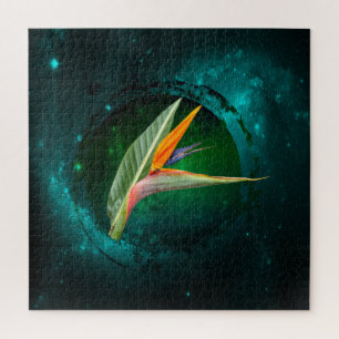 trendy bird of paradise flower floral jigsaw puzzle