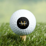 Trendy Black And Gold Template Best Monogrammed Golf Balls<br><div class="desc">Trendy Gold Colour Monogram Elegant Modern Trendy Black Template Outdoor Sports Equipment Value Golf Balls.</div>