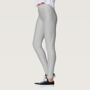Trendy Black and Silver Grey Leggings