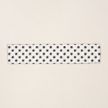 Trendy black and white polka dots pattern neck scarf<br><div class="desc">Trendy black and white polka dots pattern chiffon Scarf for neck, hair or head. Custom thin transparent scarves in multi colour option. Available in different sizes, colours and shapes. Long or square shaped. Black, grey or white hem. Add your own name, monogram or text optionally. Create a unique Birthday gift...</div>