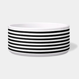 Trendy Black and White Wide Horizontal Stripes
