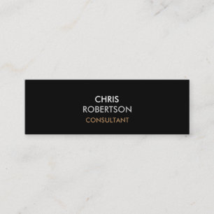 Trendy Black Grey Attractive Business Card