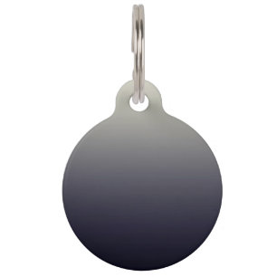 Trendy Black Ombre Gradient Pet Tag