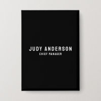 Trendy Black Professional Plain Modern Elegant