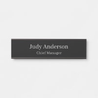 Trendy Black Professional Plain Modern Elegant