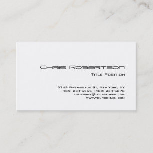 Trendy Black White Charming Business Card